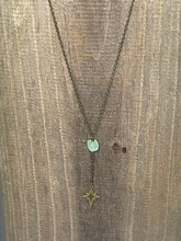 Load image into Gallery viewer, Seafoam Chalcedony Star Necklace
