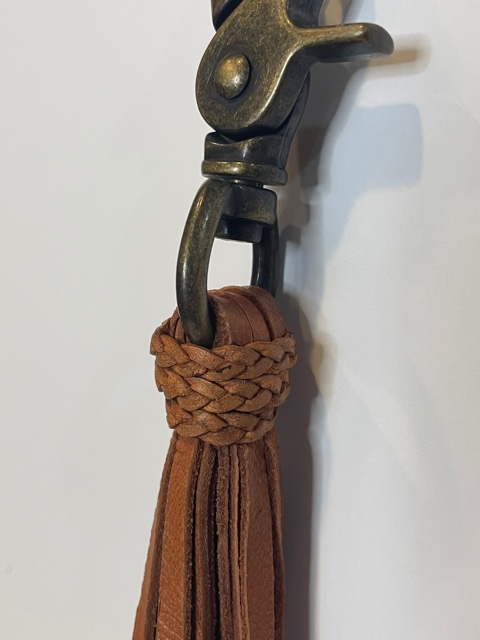 Leather Fringe Key Fob