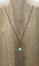 Load image into Gallery viewer, Amazonite Crescent Necklace
