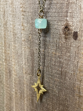 Load image into Gallery viewer, Seafoam Chalcedony Star Necklace
