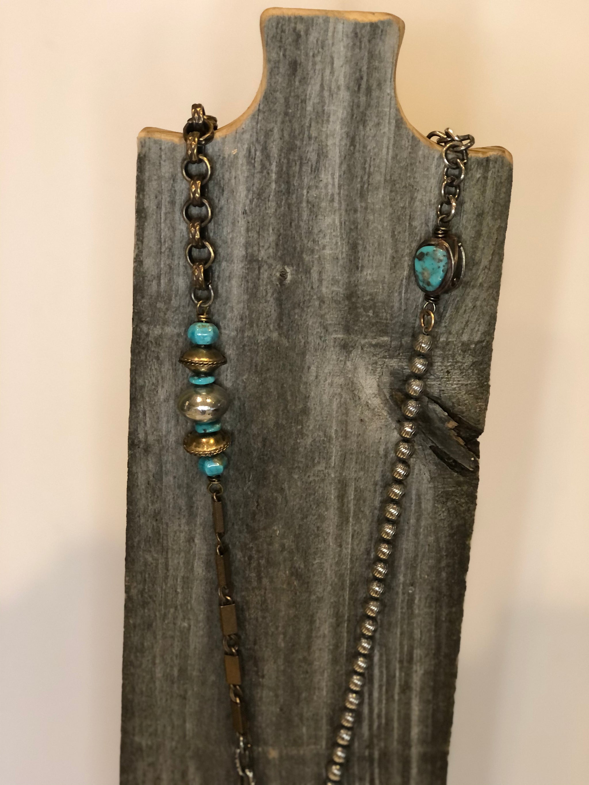 Vintage Slab Turquoise deals Necklace