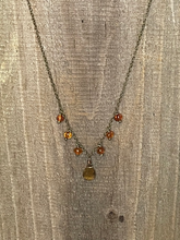 Load image into Gallery viewer, Beer Quartz &amp; Baltic Amber Necklace
