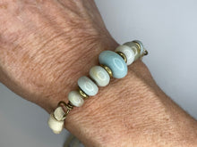 Load image into Gallery viewer, Amazonite &amp; Leather Bracelet
