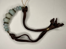 Load image into Gallery viewer, Amazonite &amp; Leather Bracelet
