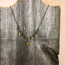 Load image into Gallery viewer, Citrine Goddess &amp; Smoky Quartz Necklace
