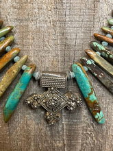 Load image into Gallery viewer, Natural Turquoise Nugget Necklace
